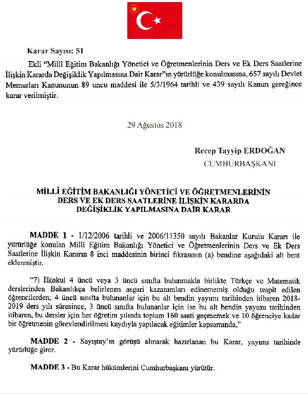 Ilkokul 3 Ve 4 Sinif Ogrencilerine Takviye Kursu Verilecek
