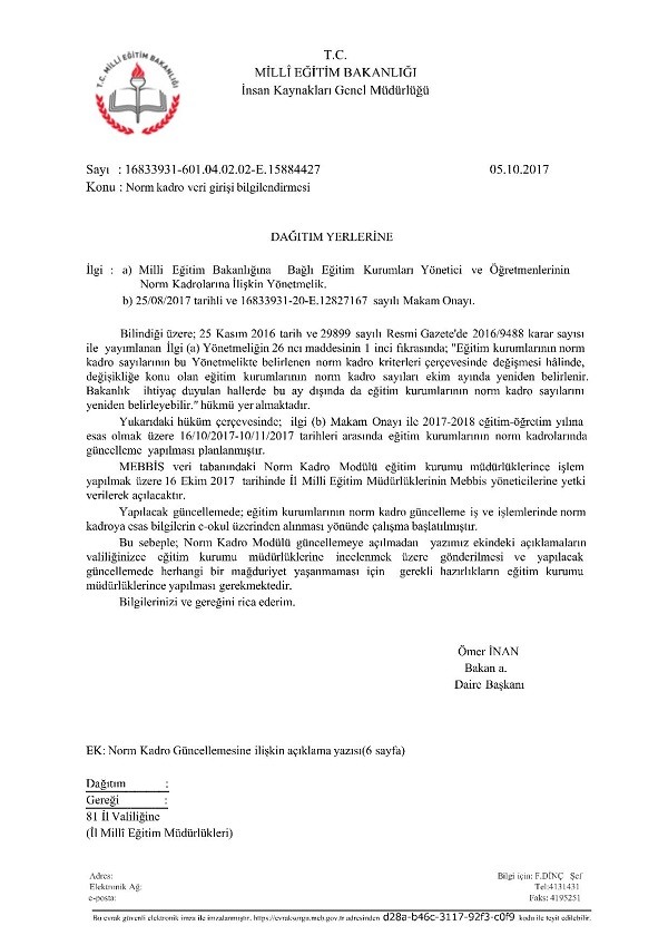 norm kadro veri girisi bilgilendirmesi ve dikkat edilecek hususlar norm kadro veri girisi bilgilendirmesi ve dikkat edilecek hususlar