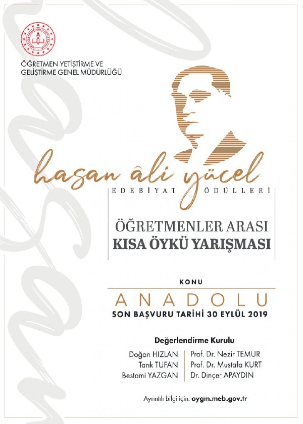 Ogretmenler Arasi Odullu Kisa Oyku Yarismasi